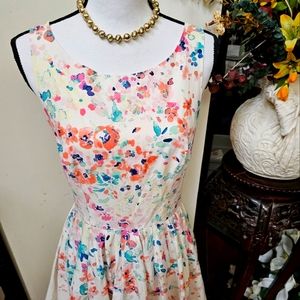 NWOT - LCLauren Conrad Floral Dress - Sz 8